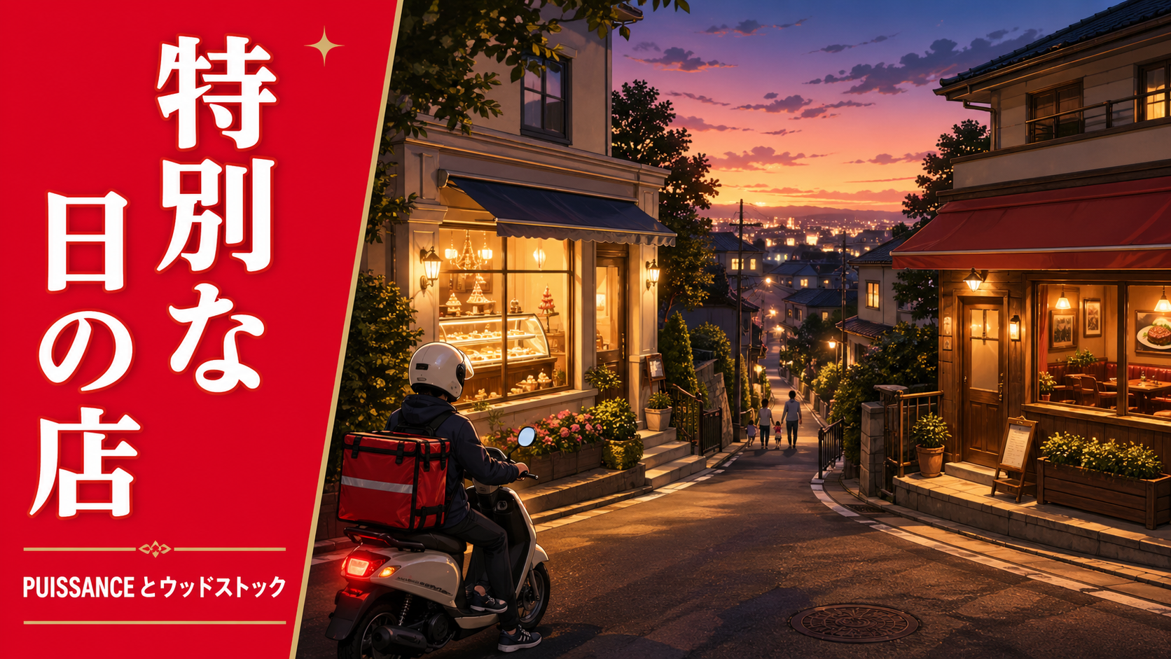 みたけ台のPUISSANCEとウッドストックを、配達員の視点で“特別な日”を支える店として記録するローカル観察記事のサムネイル