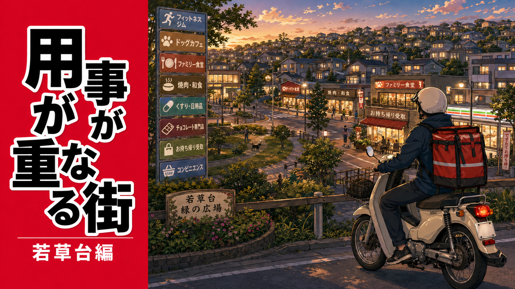 若草台を買い物・外食・身体メンテ・犬カフェ・宅配ピックが重なる生活拠点として配達員目線で記録するローカル観察記事のサムネイル