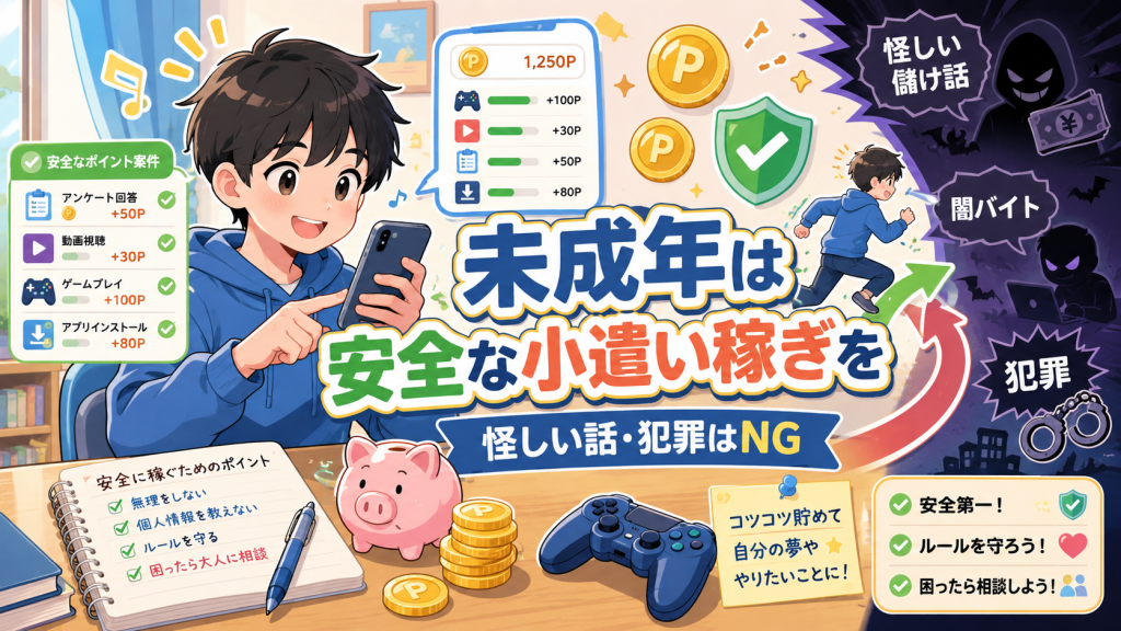 未成年が「儲かる話」に手を出すな|昔は新聞配達、今はモッピーでいい